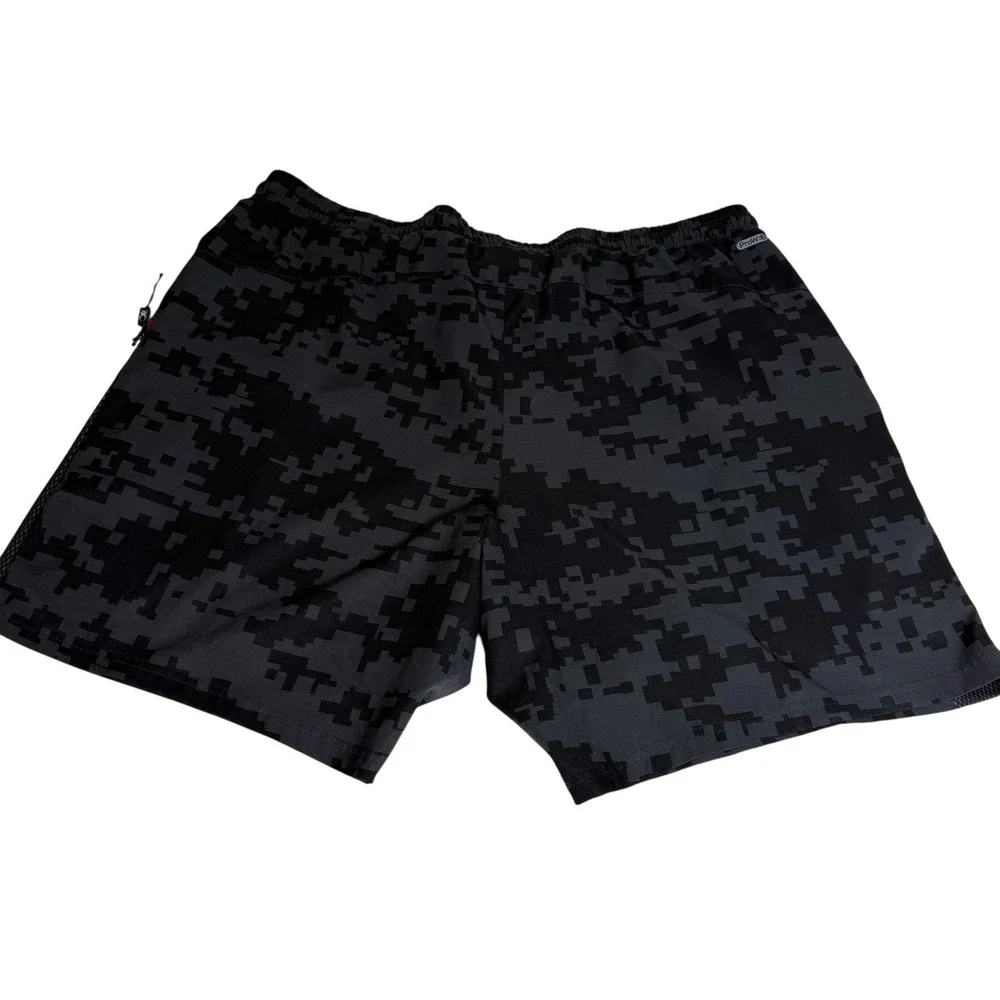 Spyder Active ProWeb Mens‎ XXL Digital Camo Training Shorts Black Grey SPM511U